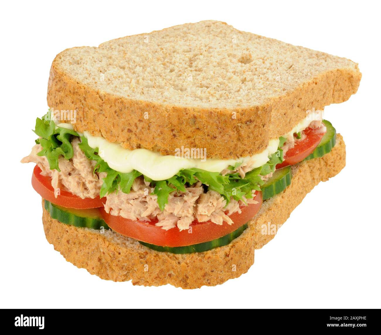 Tuna sandwich brown bread cucumber hires stock photography and images Alamy