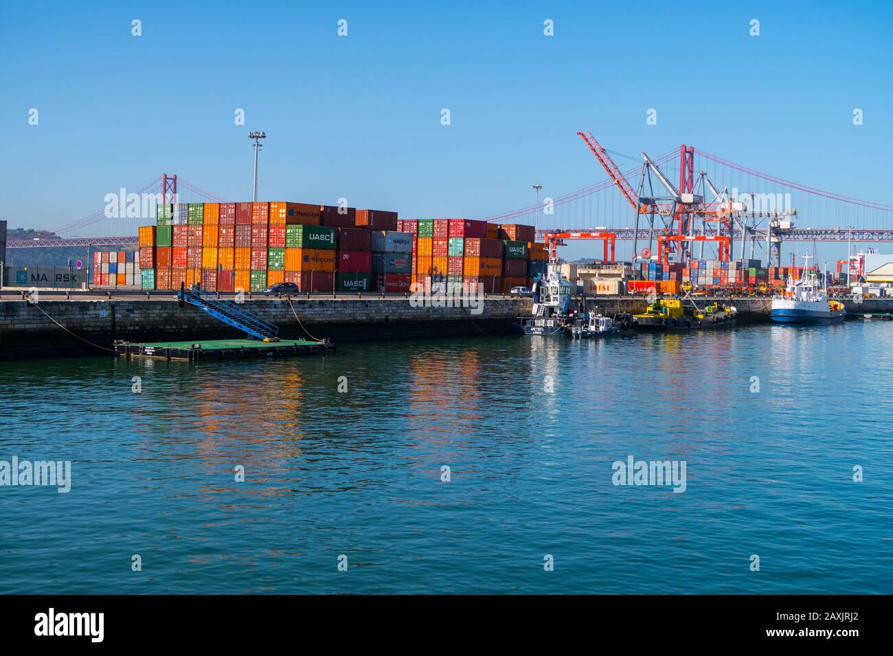 Red yellow and blue containers hi-res stock photography and images - Alamy