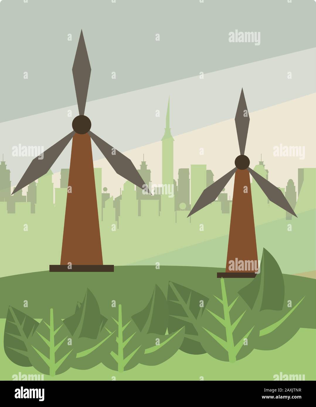 wind power turbine alternative energy Stock Vector Image & Art - Alamy