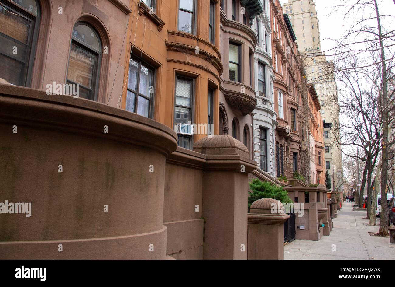 Upper west side residential buildings hires stock photography and