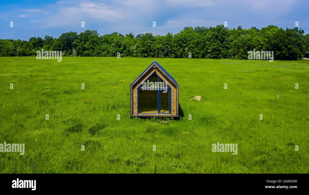 New modern rural house Stock Photo - Alamy