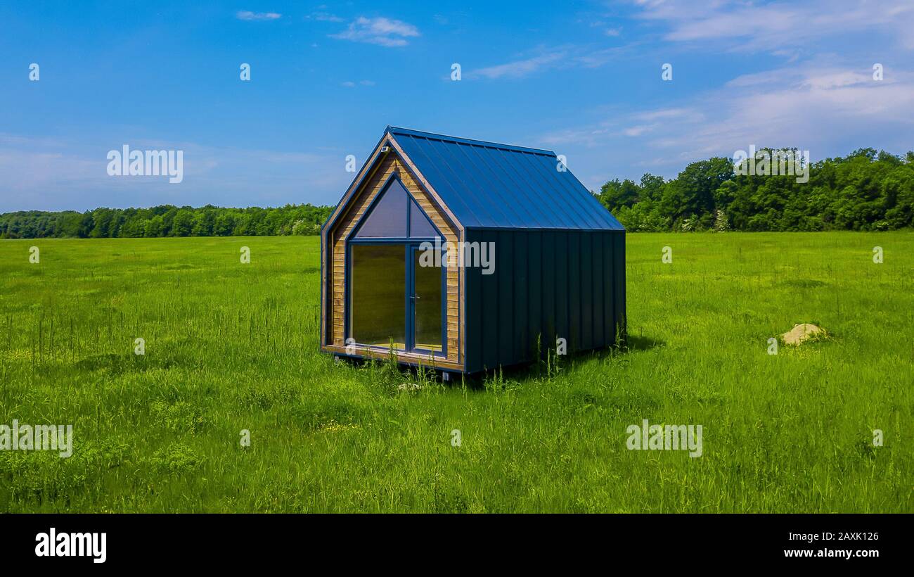 New modern rural house Stock Photo - Alamy
