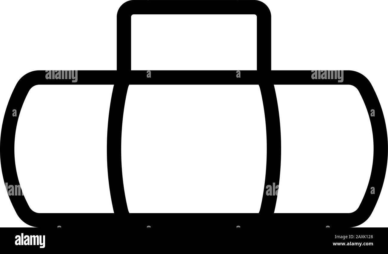 Baggage travel icon vector. Isolated contour symbol illustration Stock ...