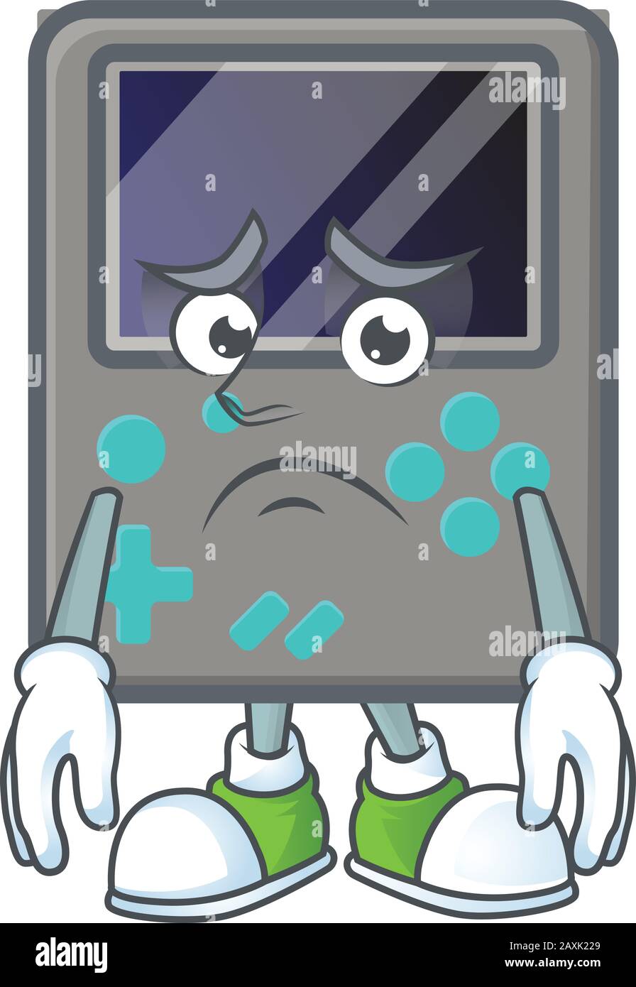 Cartoon character of a game console having an afraid face Stock Vector  Image & Art - Alamy