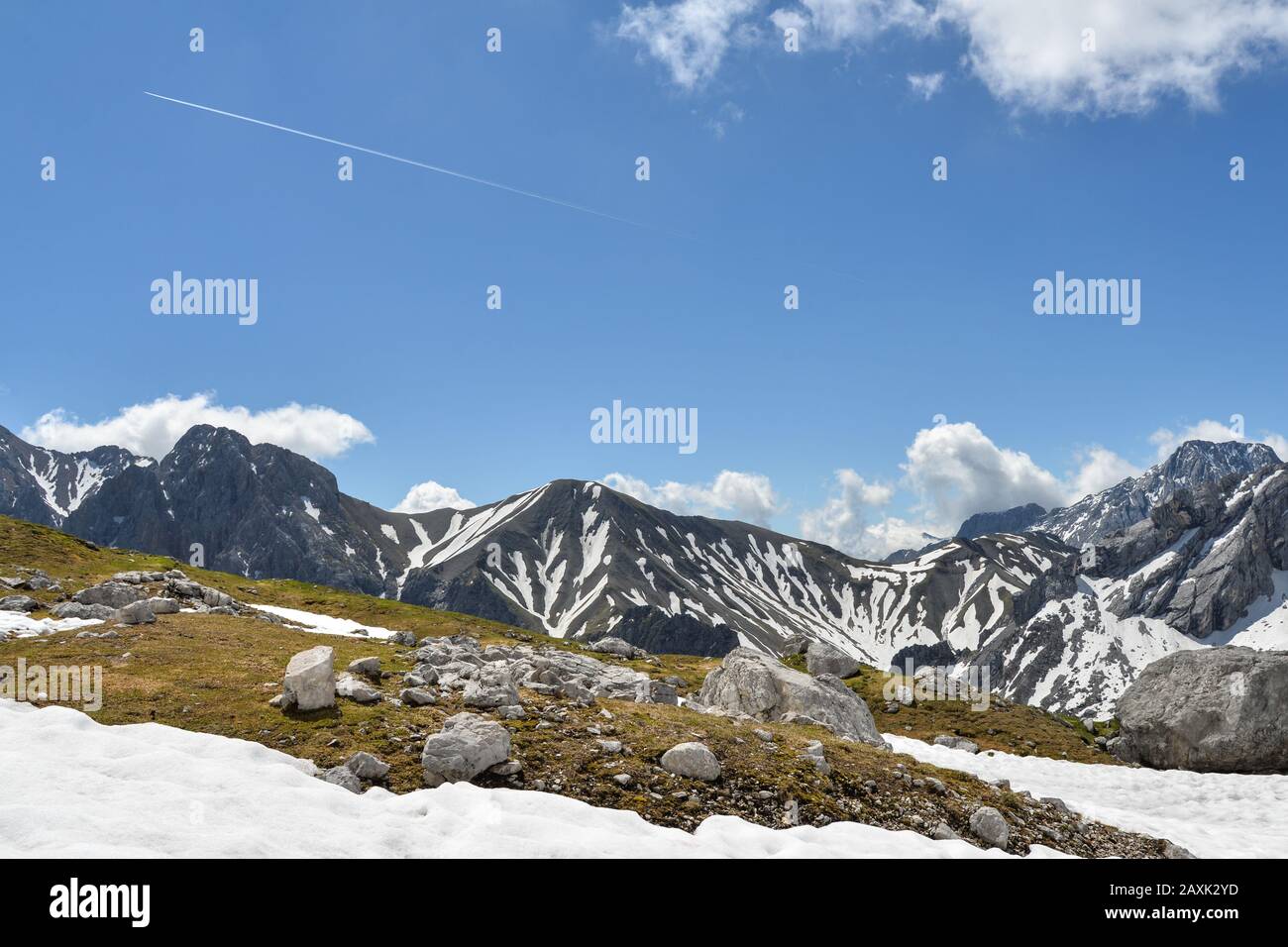 Alpine panorama Stock Photo