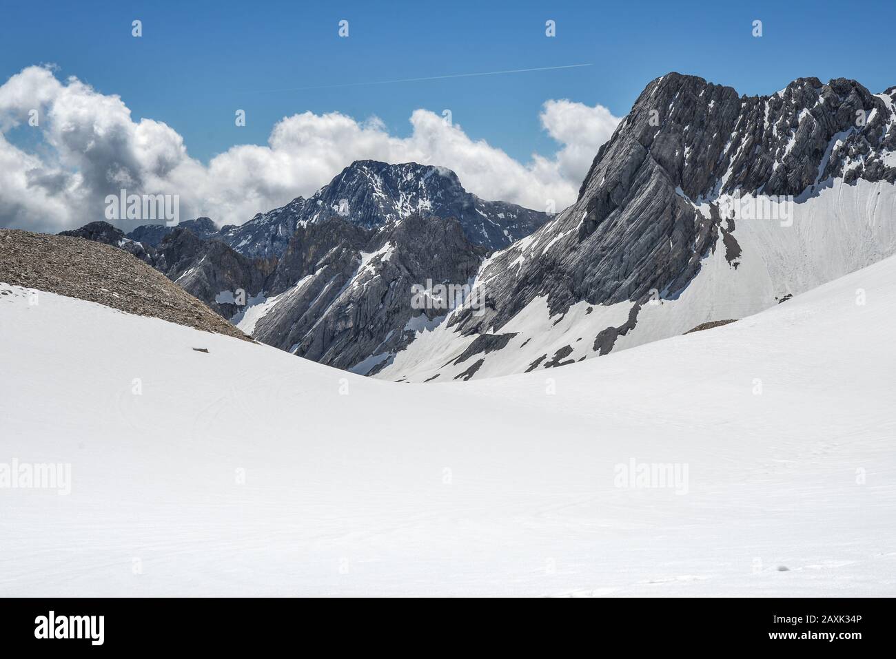 Alpine panorama Stock Photo