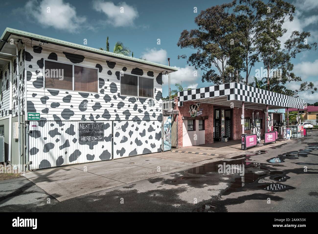 Australia, Queensland, On the Road, Gas Station and Roadside Shops