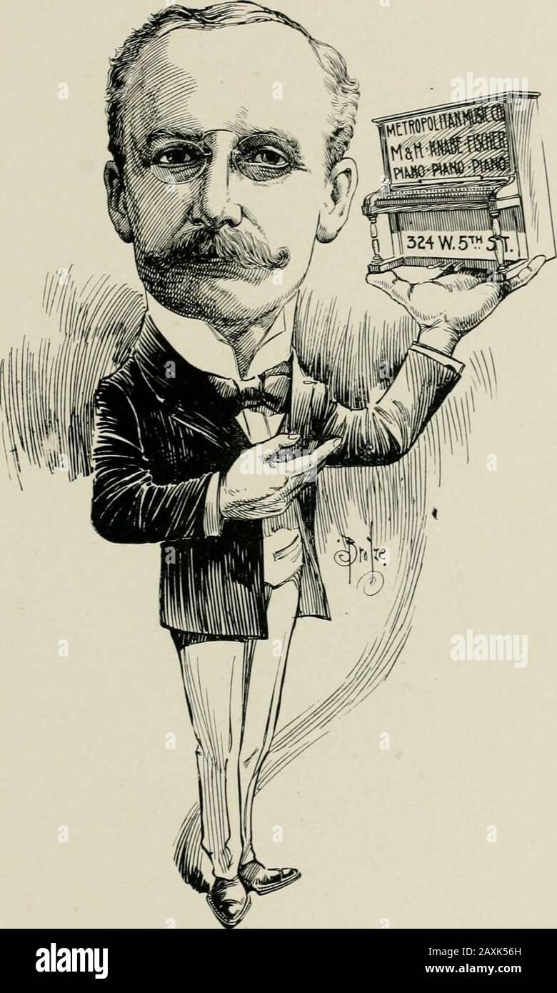 'As we see 'em,' a volume of cartoons and caricatures of Los Angeles citizens . HERBERT CUTLER BKOWX,Lawyer.. S. A. BROWN.Metropolitan Music Co. Stock Photo