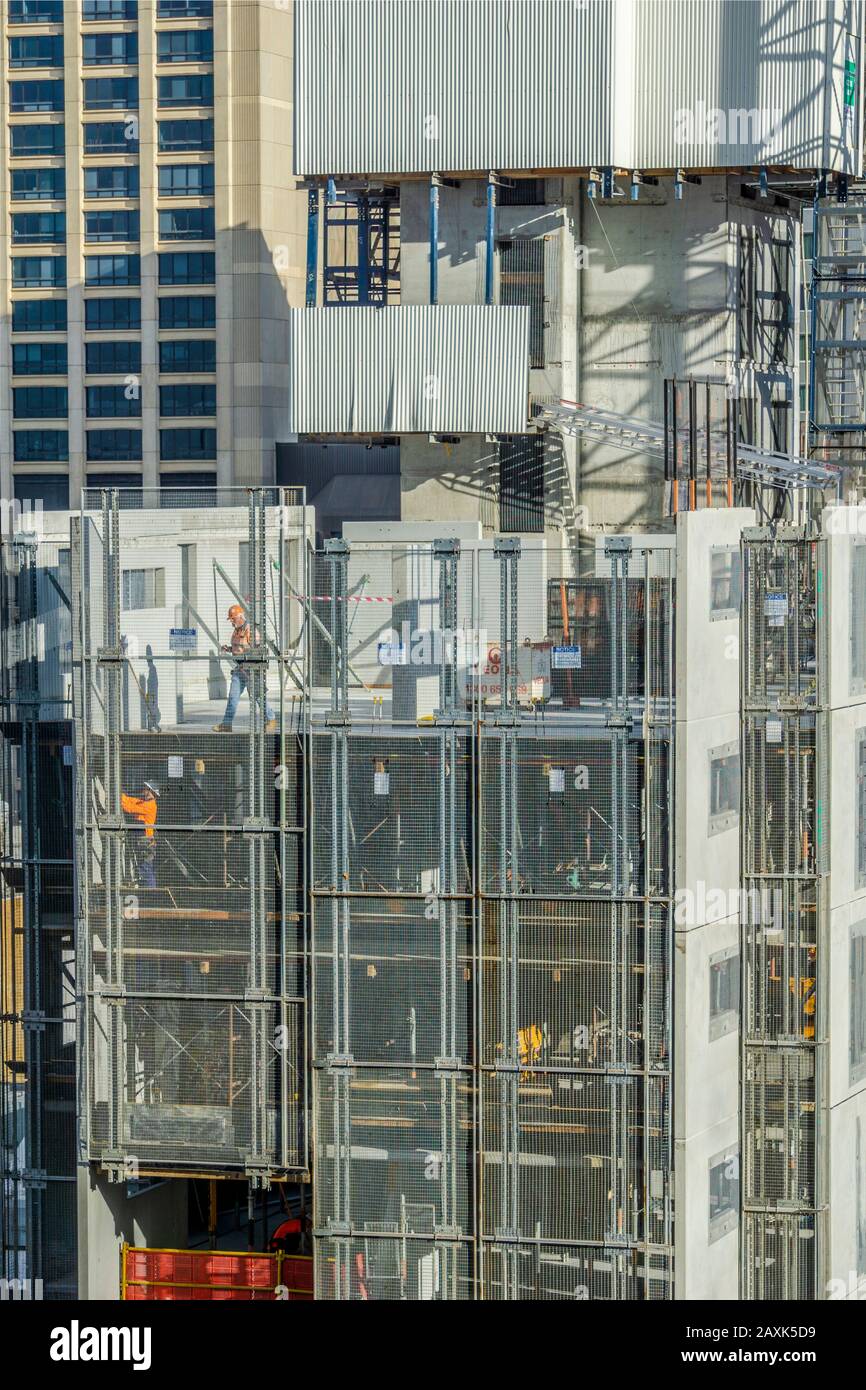 Australia, Brisbane, skyscraper, construction site Stock Photo