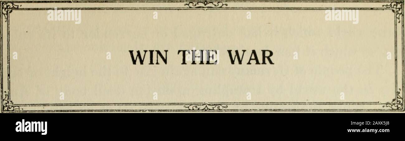 The Creighton Chronicle . The Chronicle gladly gives space to the following excerptssent out by the Committee on Public Information: Edmund Vance Cooke. So spoke the master militarist of America three and fiftyyears ago. So say we after viewing the desolation of three anda half years of the worst warfare the earth has ever known. Letus have peace—just as soon as the broken sword of Prussianismis tendered in unconditional surrender. Detesting war, we areforced to believe in a war which became necessary to regain peacefor the world. Respecting peace, we protest against pseudo-peace which the ene Stock Photo