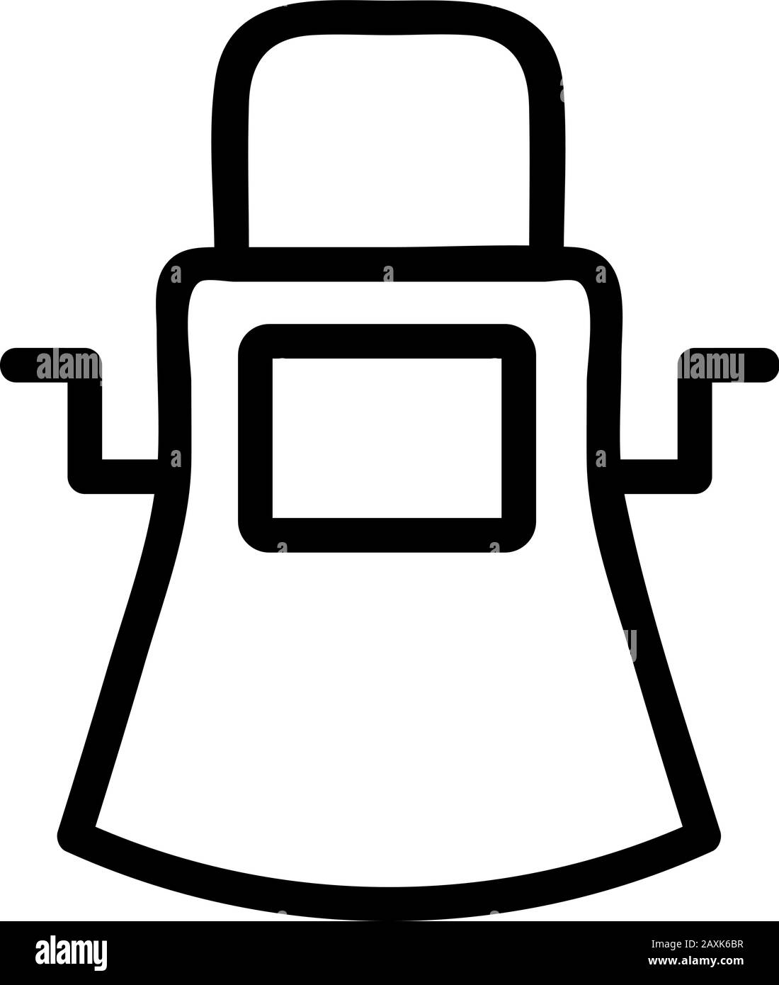 blacksmith robe icon vector. Isolated contour symbol illustration Stock ...