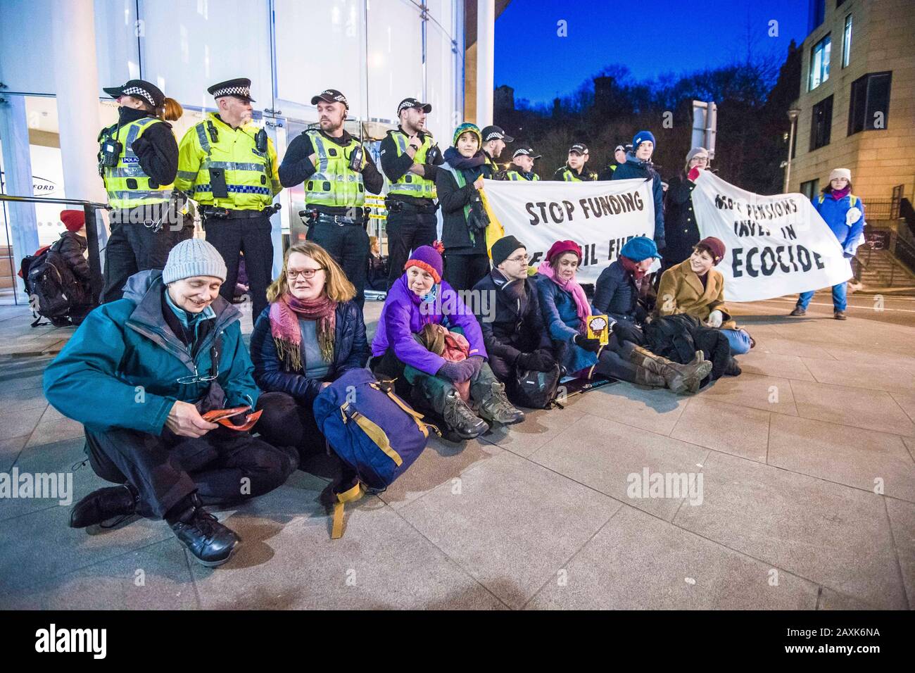 Extinction rebellion baillie gifford hires stock photography and