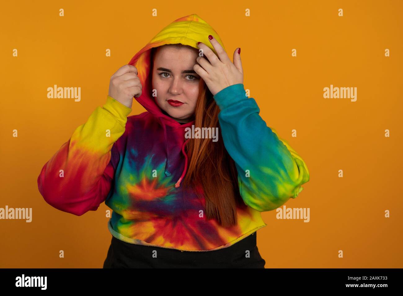 yellow hoodie plus size