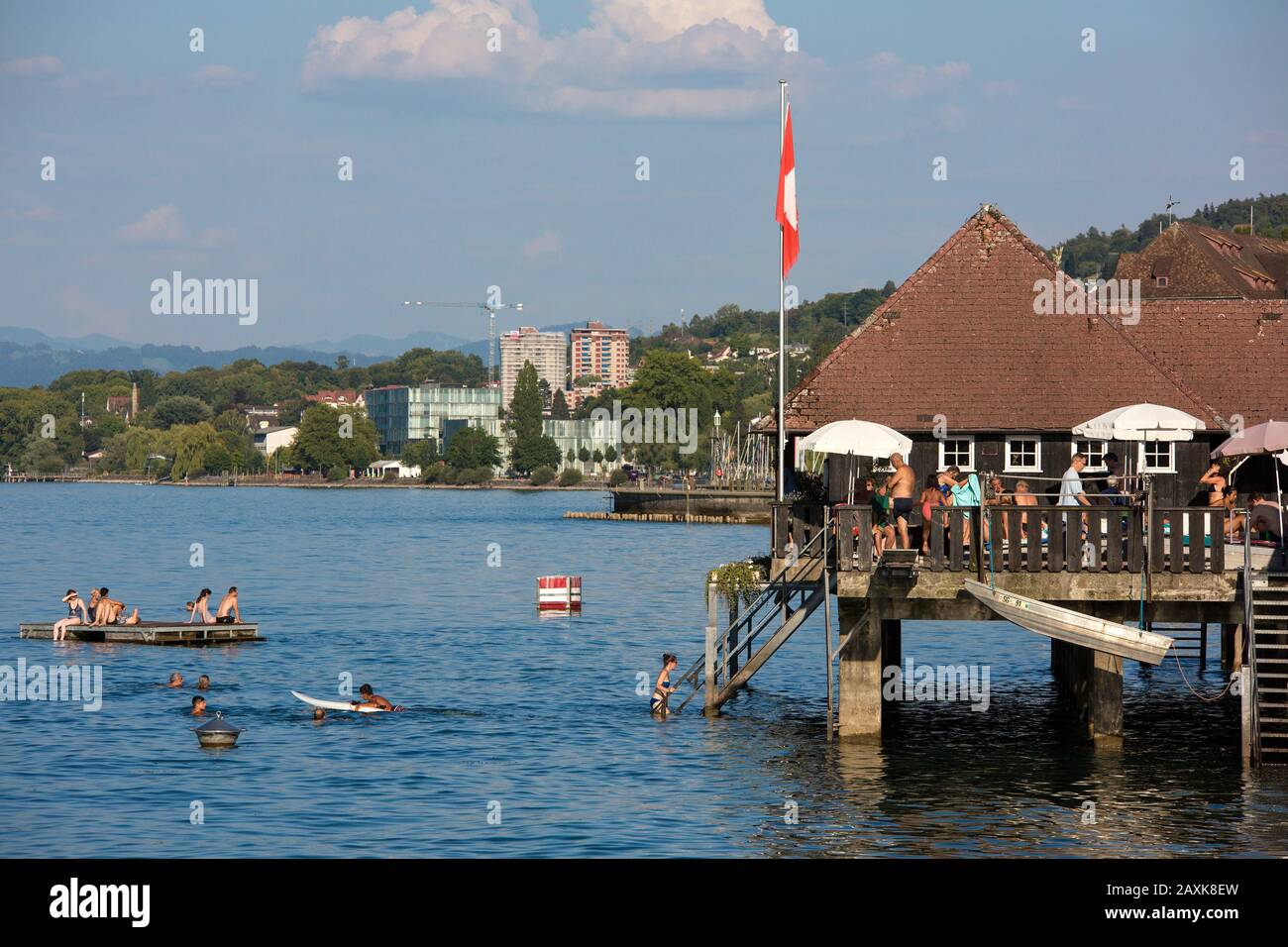 Badehütte in Rorschach Stock Photo - Alamy