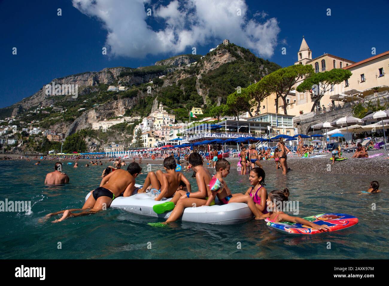 Amalfi an der Amalfiküste am Golf von Salerno Stock Photo