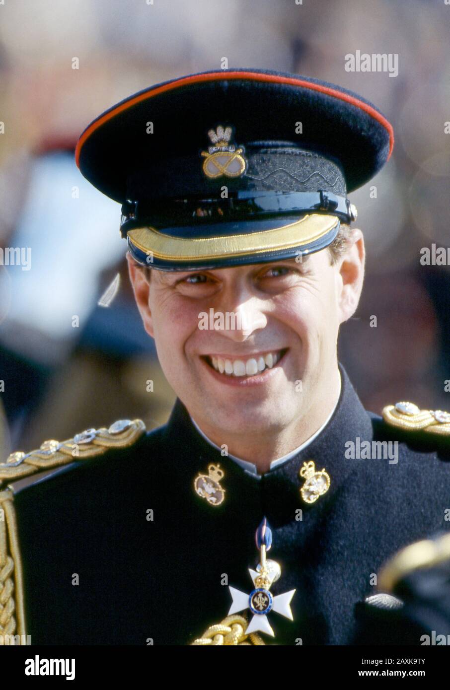 HRH Prince Andrew visits the 3rd Battalion Staffordshire Regiment, Stafford, England September 1991 Stock Photo