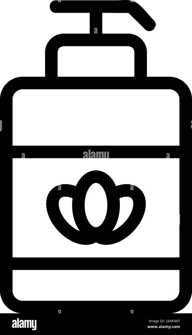 Lavender cream icon vector. Isolated contour symbol illustration Stock ...