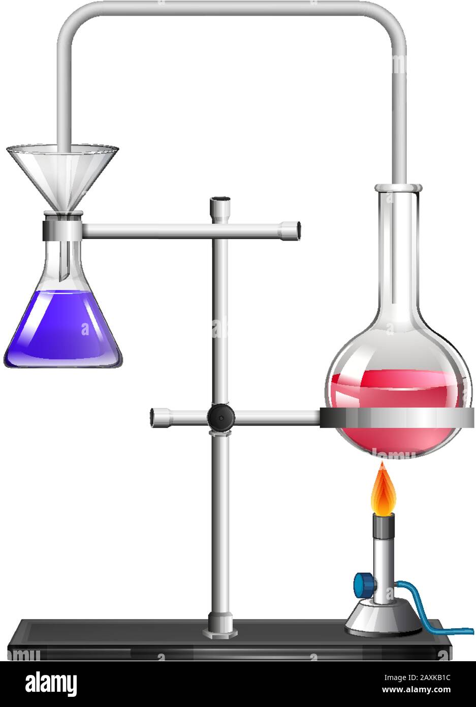 Beakers with liquid inside illustration Stock Vector Image & Art - Alamy