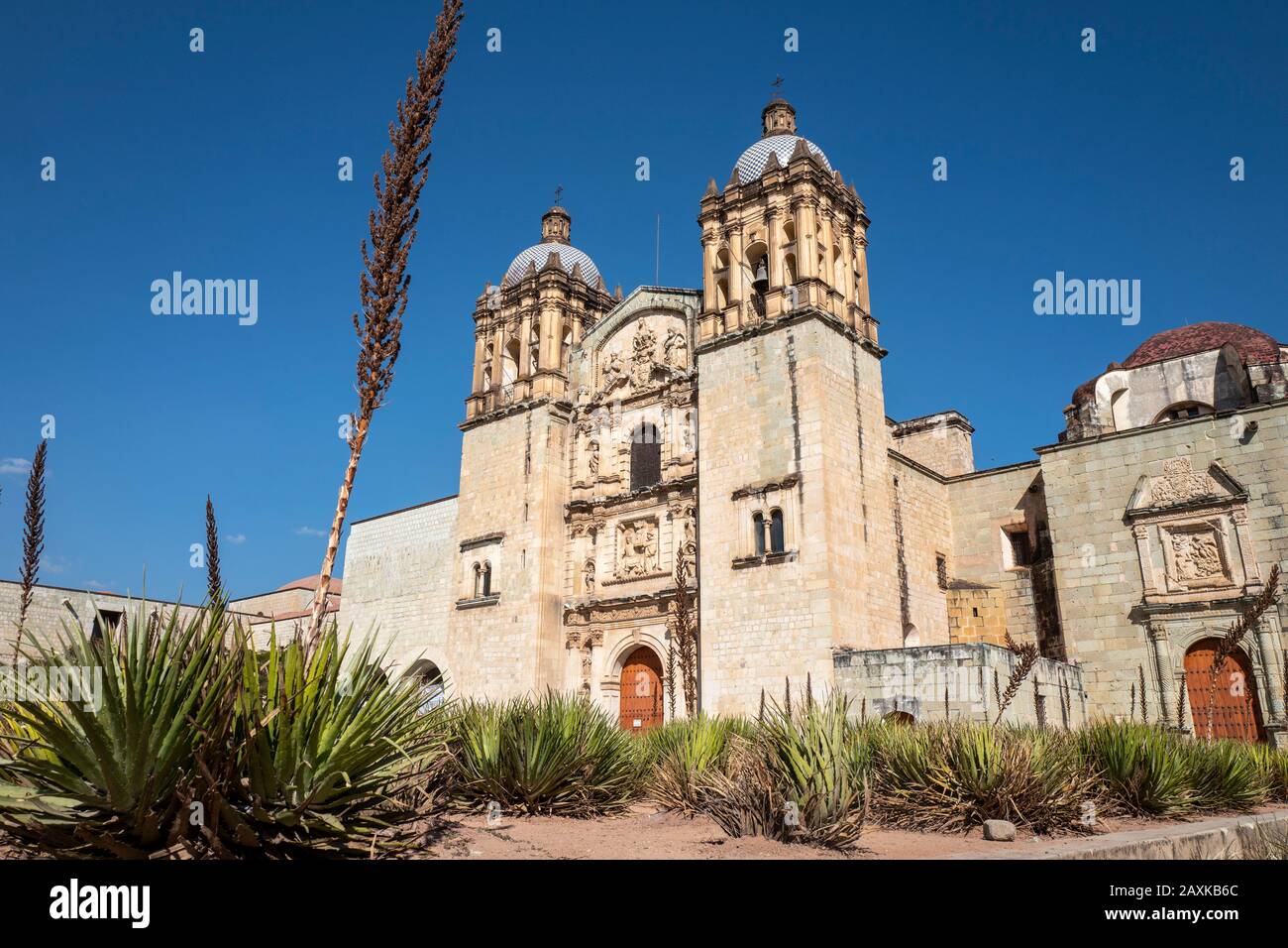 Templo de Santo Domingo de Guzman church and former monastery in Oaxaca, Mexico Stock Photo