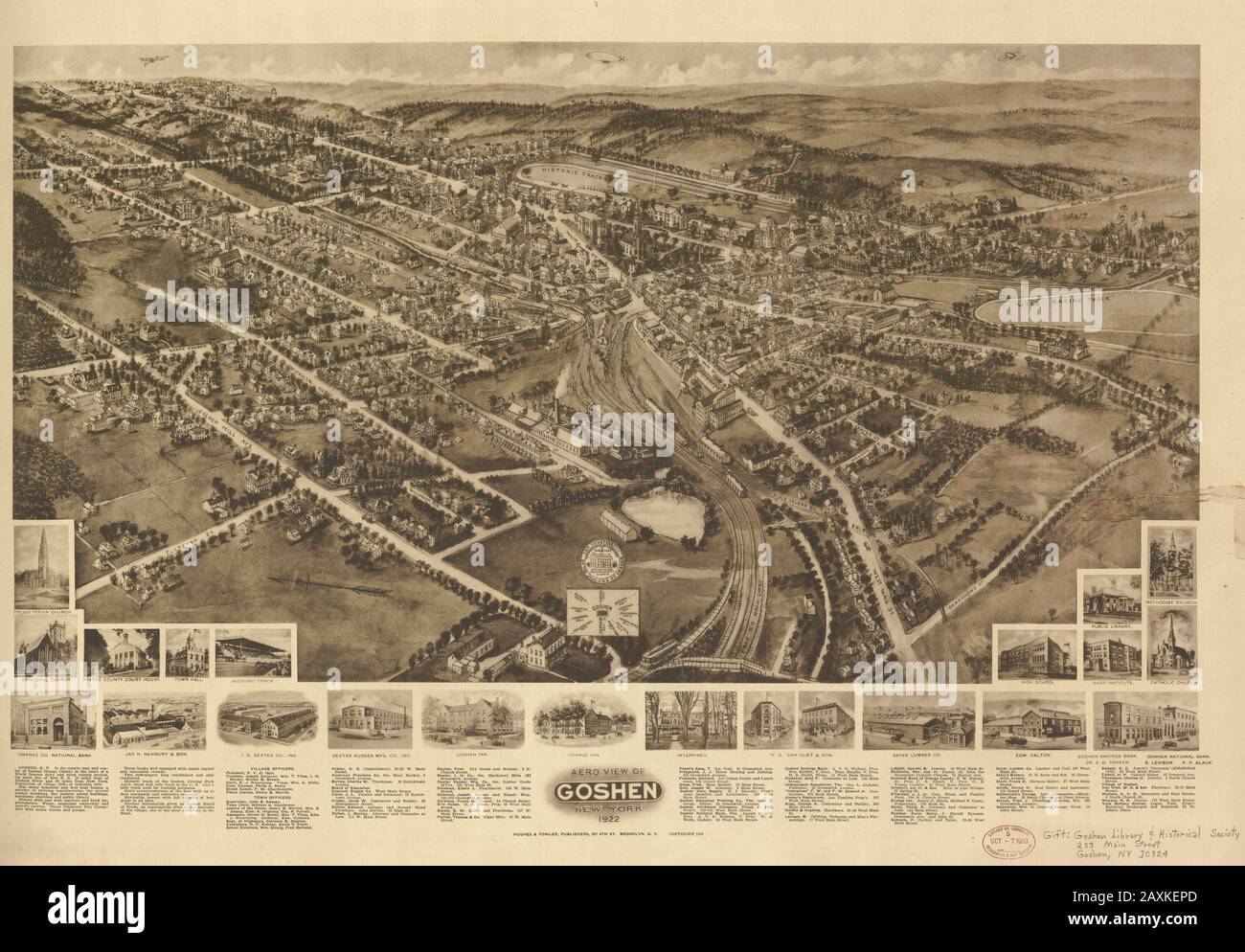 Historical Map of Goshen, New York
