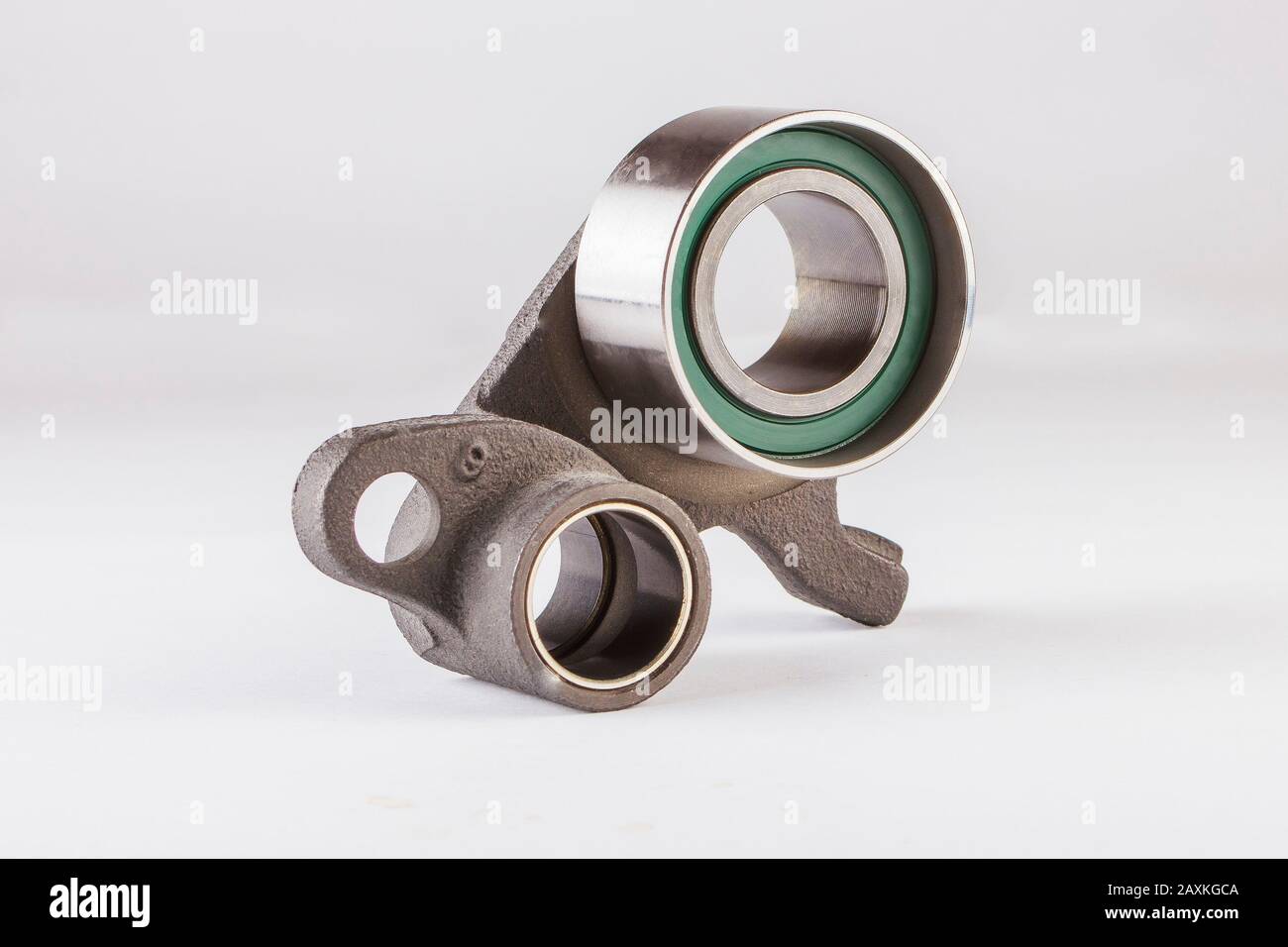 New spare part for the car. Auto parts Tensioner Pulley for timing belt Stock Photo Alamy