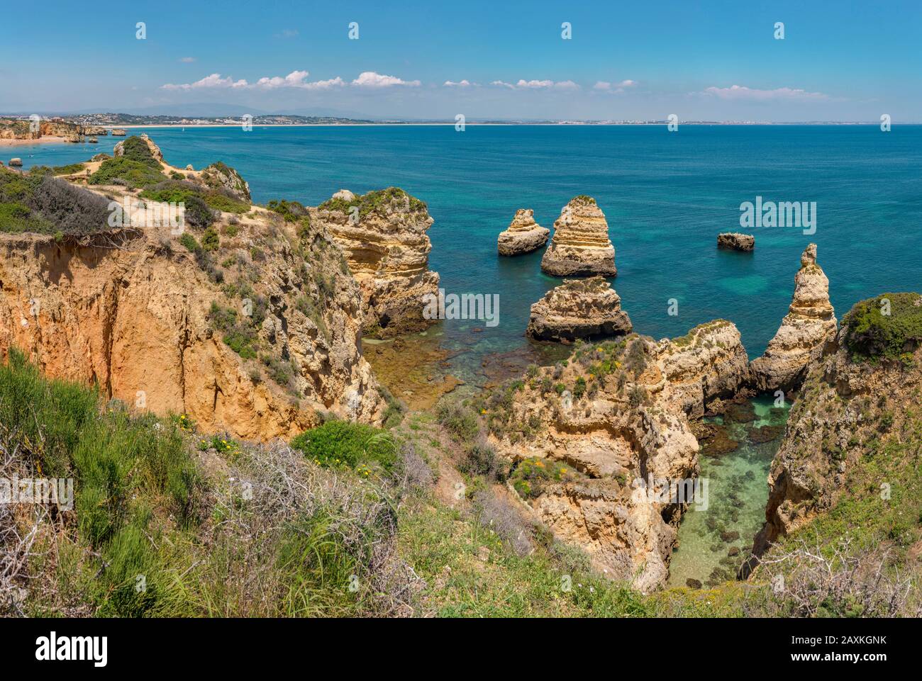 Miradouro da Ponta da Piedade, Lagos, Portugal Stock Photo Alamy
