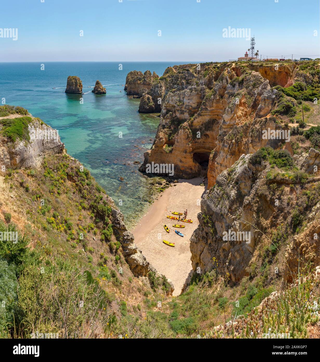 Praia da Balança, Miradouro da Ponta da Piedade, Lagos, Portugal Stock Photo Alamy