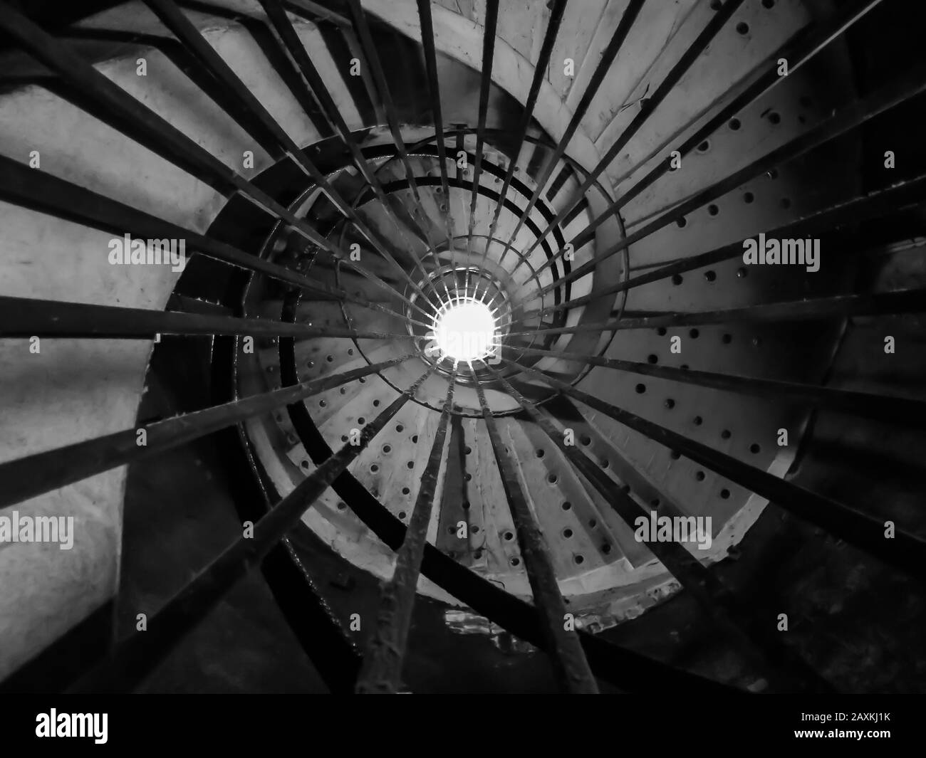 Spiral stairway to the sky Stock Photo