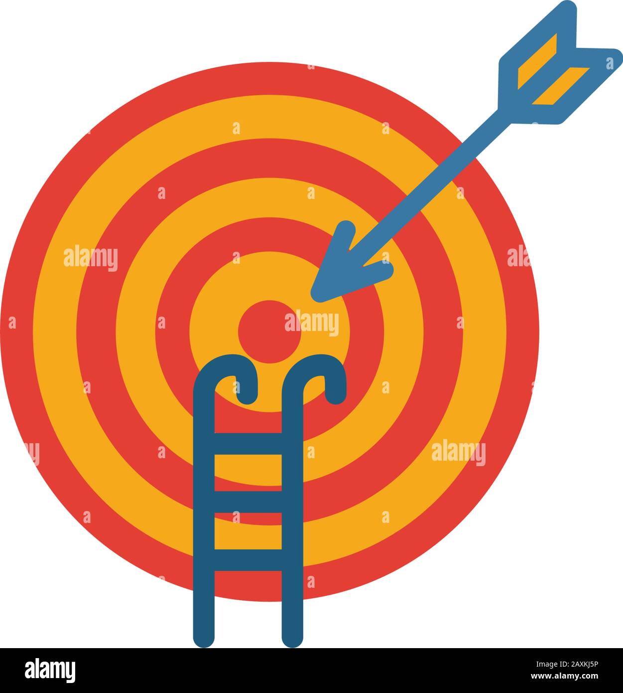 Goal Seeking icon. Simple element from project management icons collection. Creative Goal