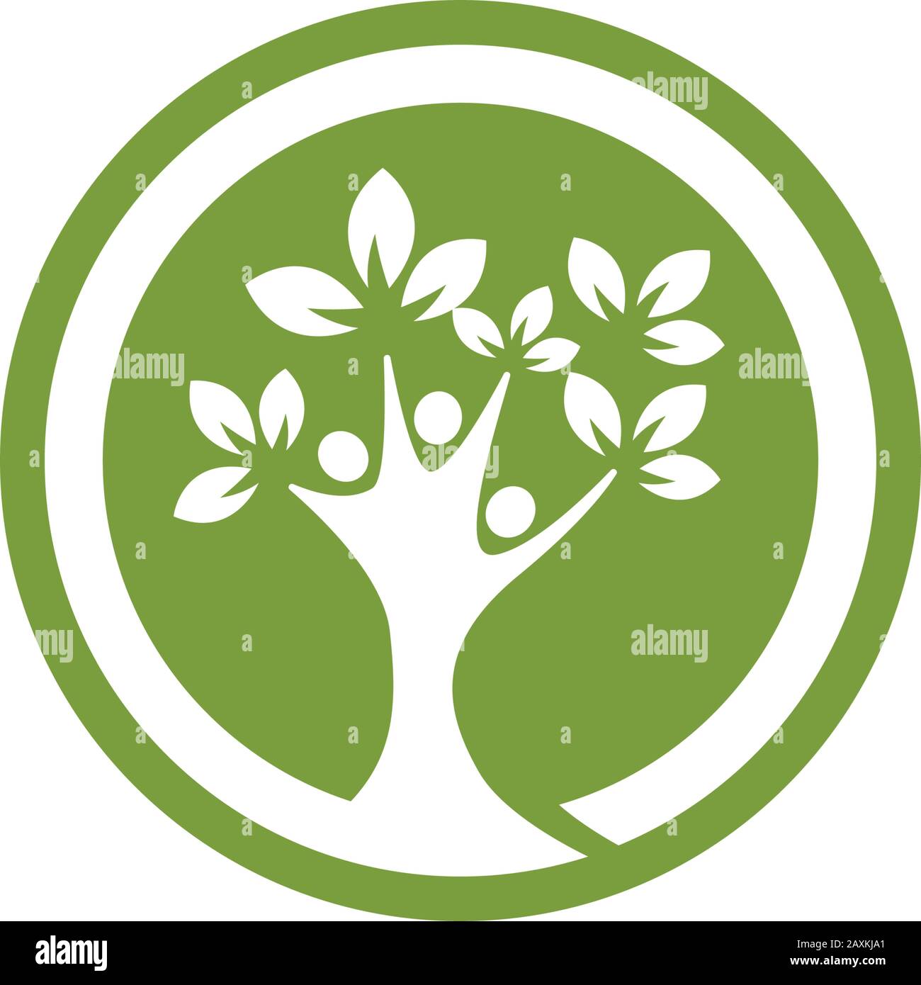 family tree logo template vector illustration Stock Vector Image & Art ...