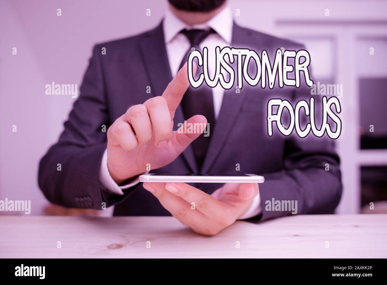 Word writing text Customer Focus. Business photo showcasing orientation ...