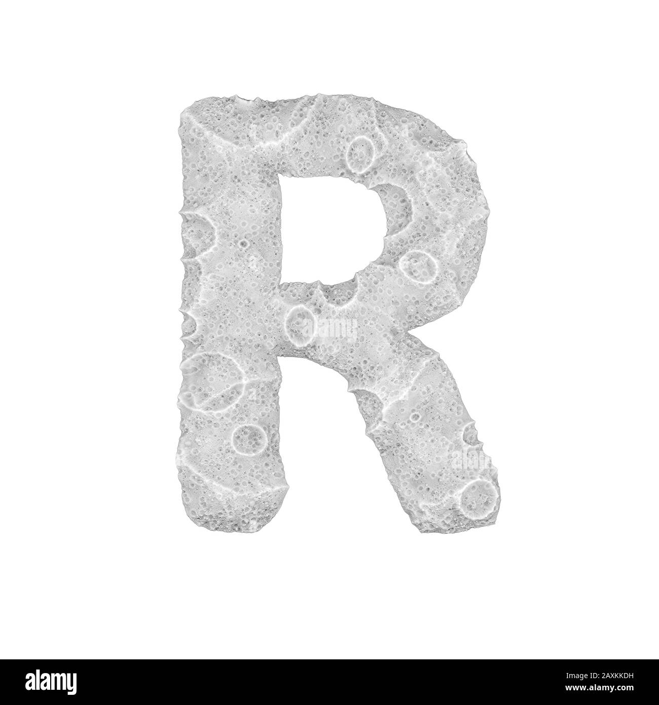 R Using Moon Moon stylized Letter