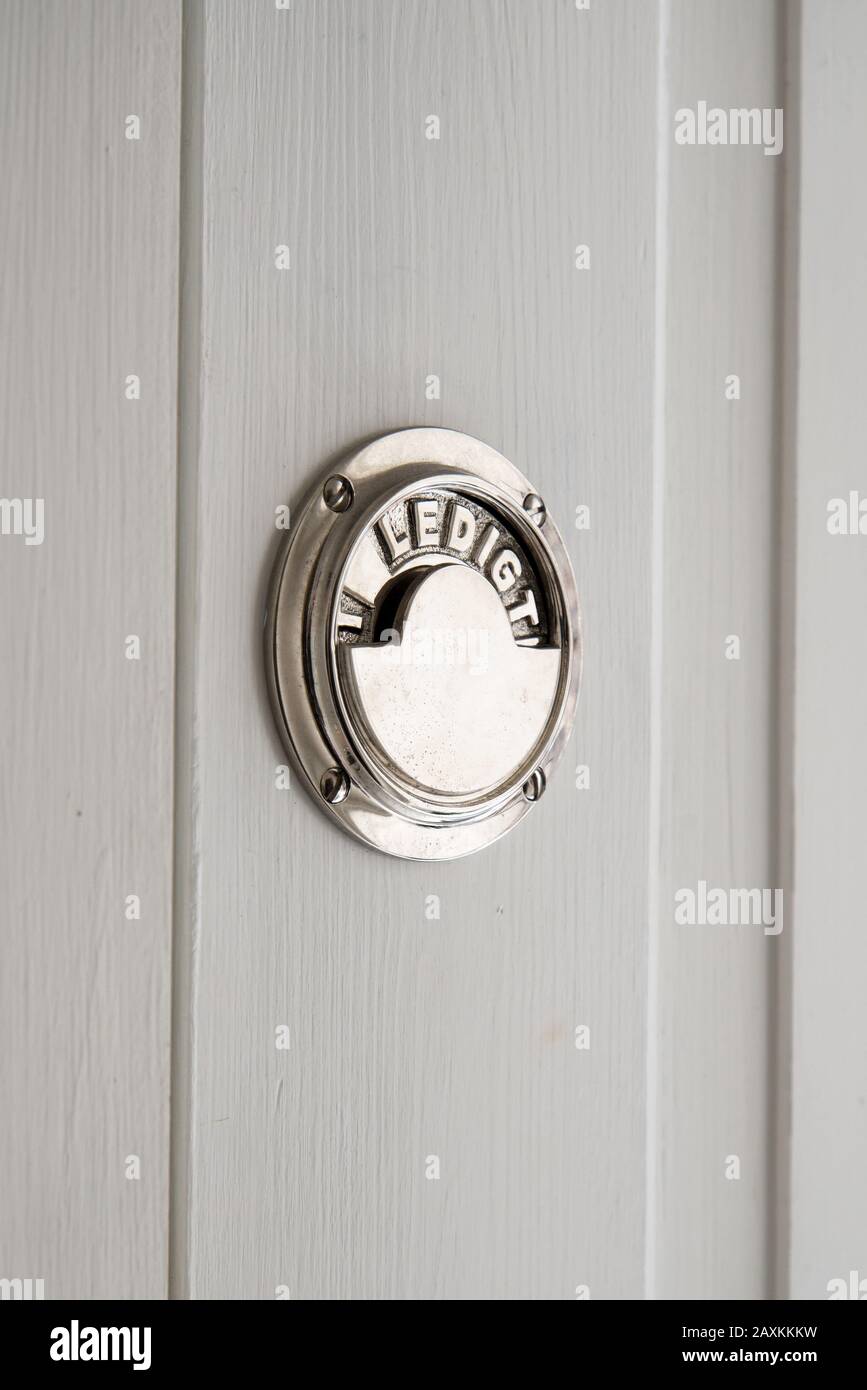 Antique brass bathroom door lock hi-res stock photography and images ...