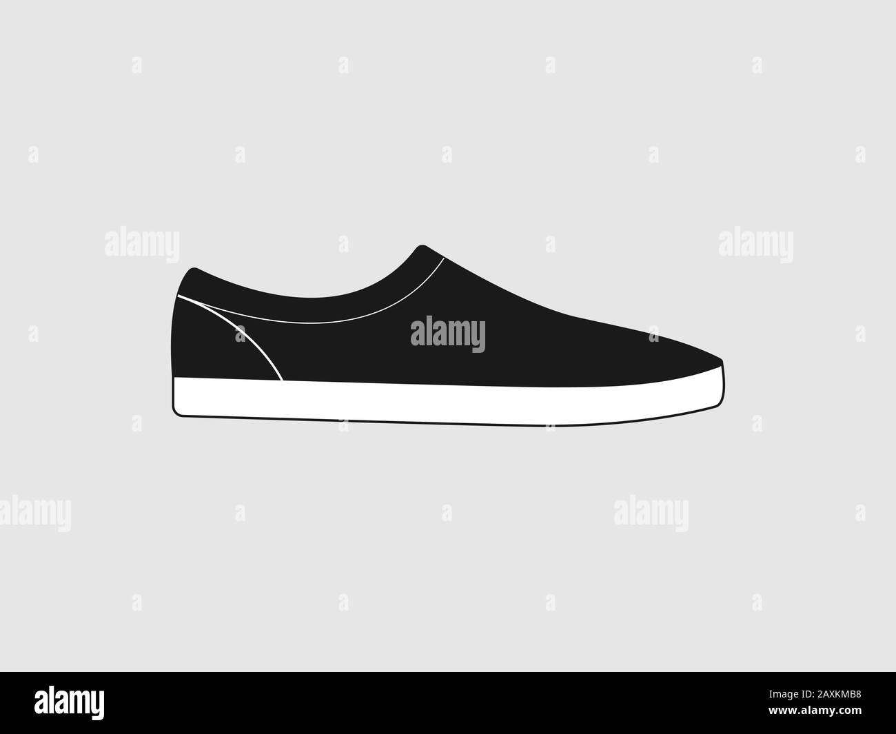 Black and white sneakers Stock Vector by ©yellowpixel 11003456