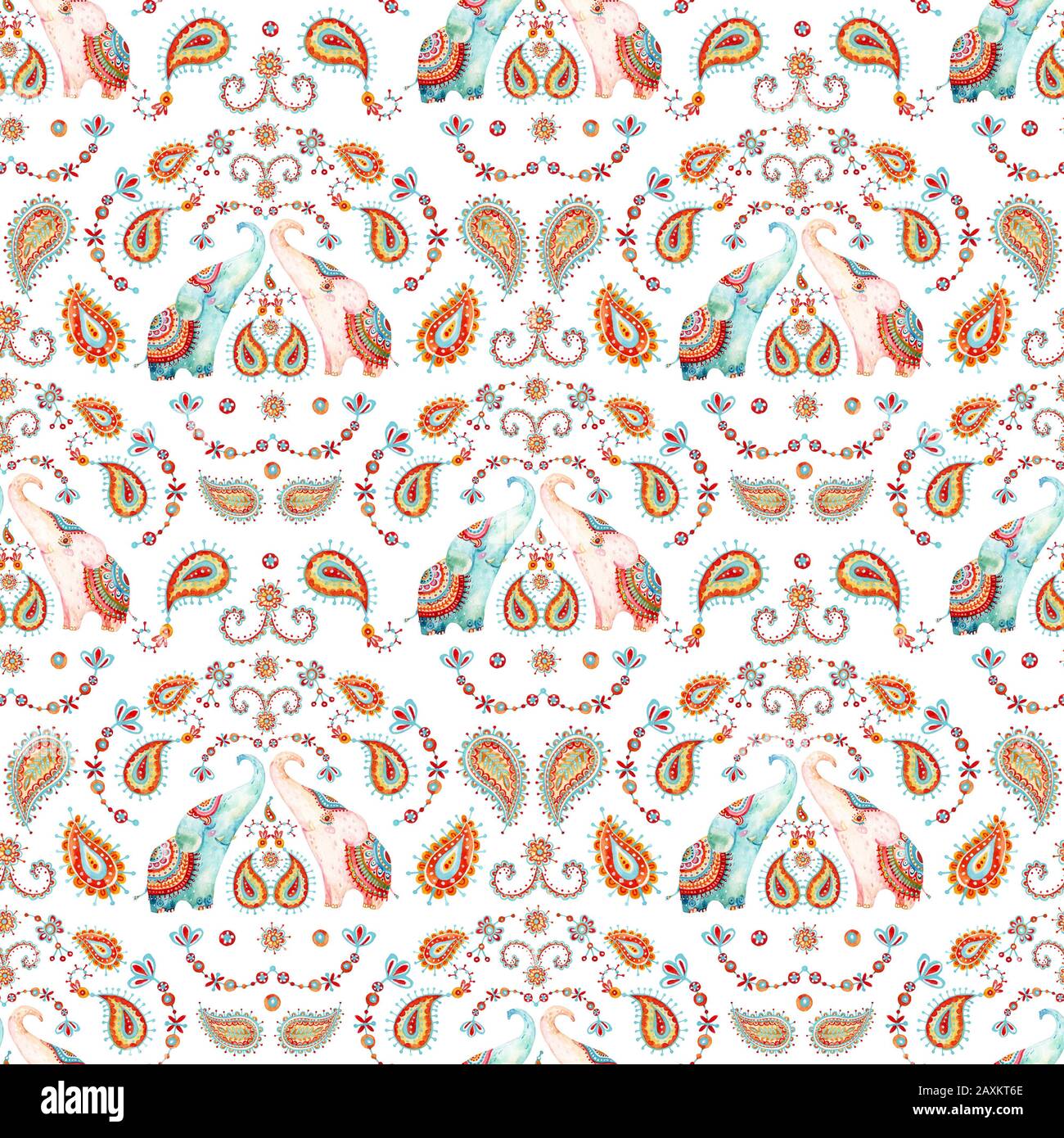 Tribal Watercolor Seamless Pattern Elephant Paisley Ornament Ethnic Indian Elephants Background Hand Drawn Illustration For Prints Wallpaper Clo Stock Photo Alamy Tribal Watercolor Seamless Pattern Elephant Paisley Ornament Ethnic Indian Elephants Background Hand Drawn Illustration For Prints Wallpaper Clo Stock Photo Alamy