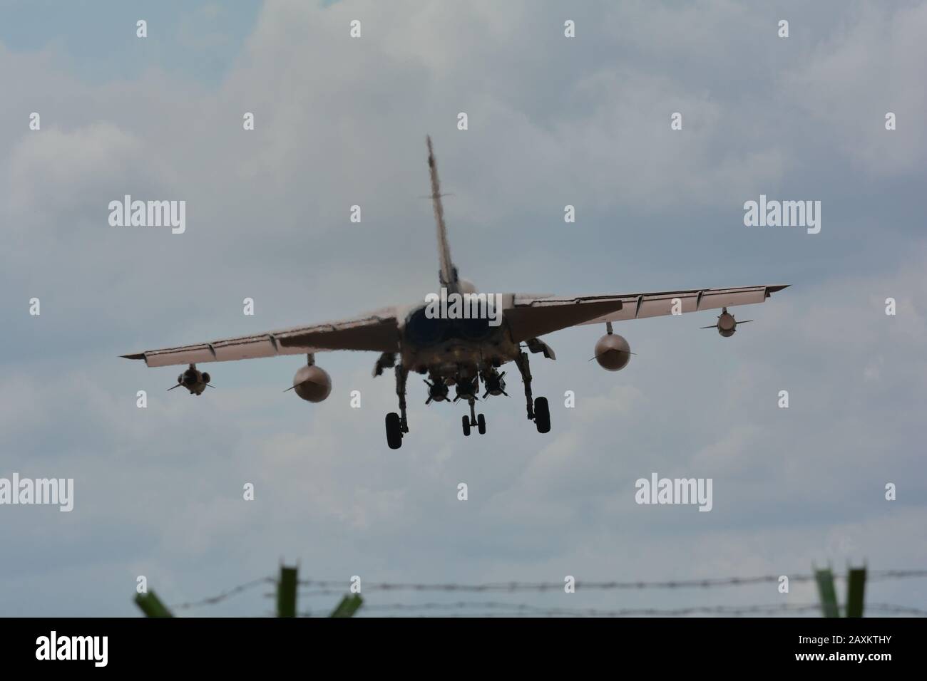 RAF Tornado Landing Stock Photo