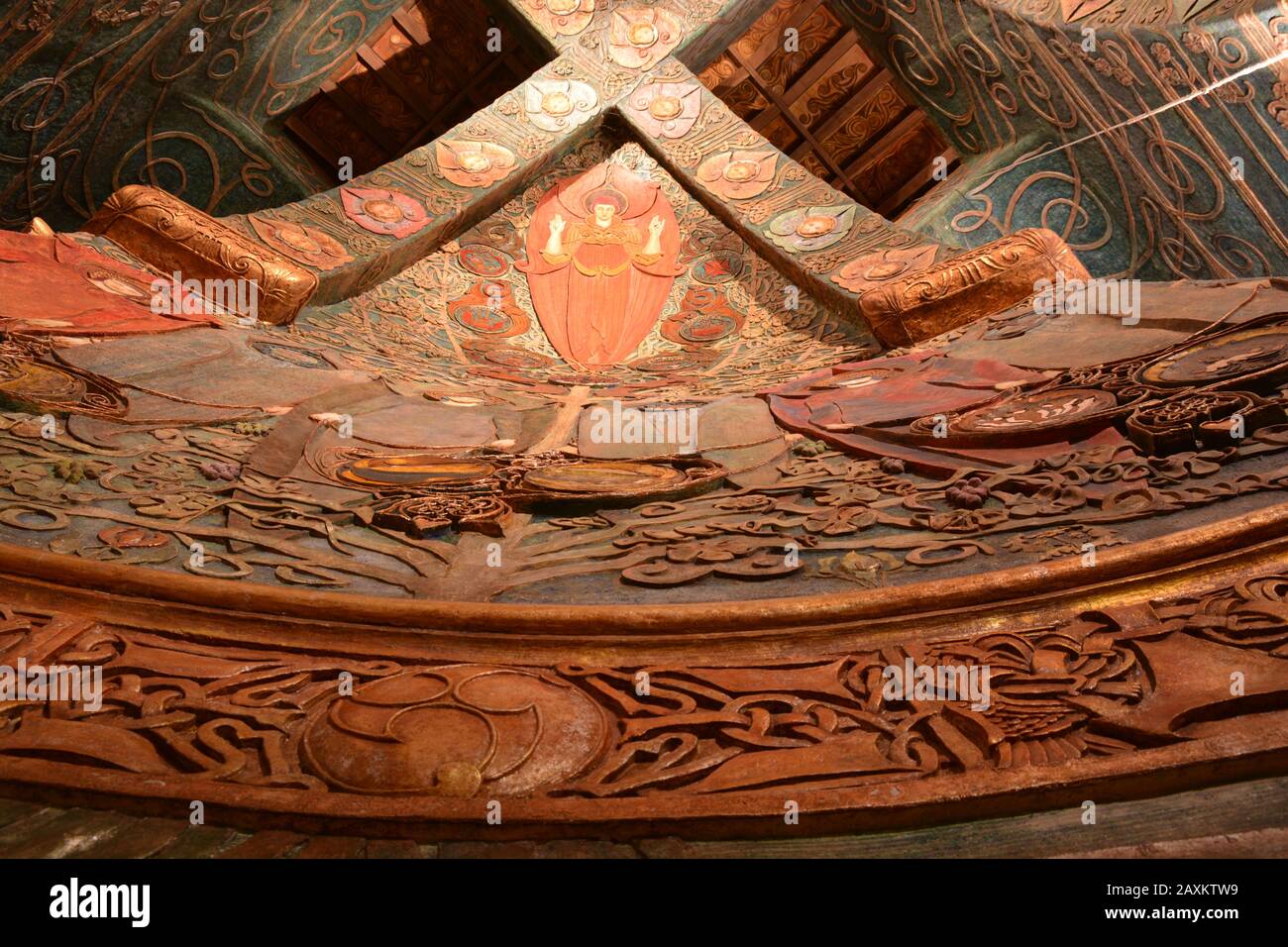 Watts Cemetery Chapel Ceiling Stock Photo