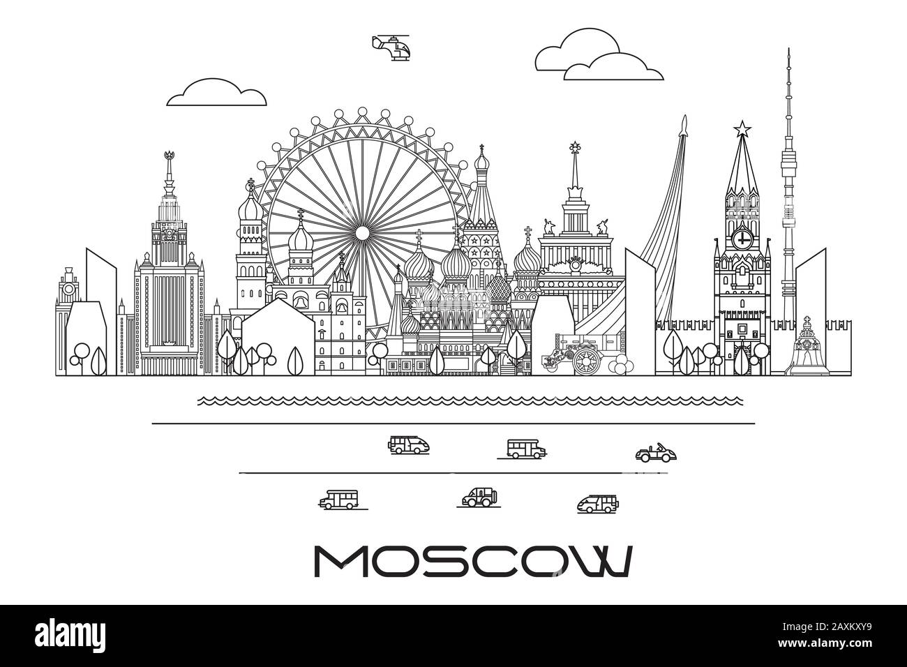 Moscow V Stock Vector Images Alamy 4003