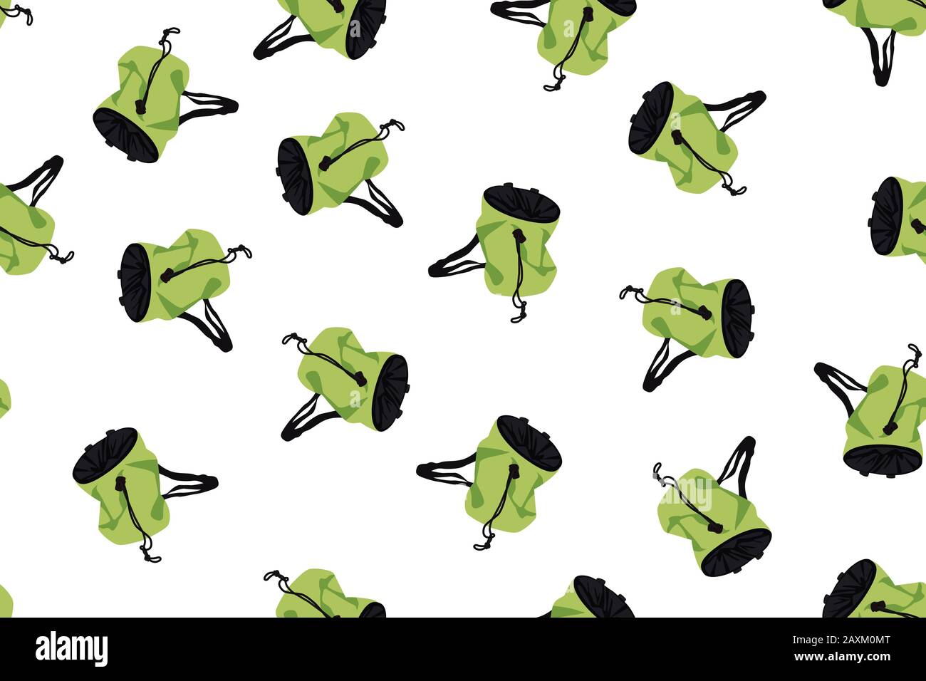 Chalk bags as seamless pattern Stock Vector