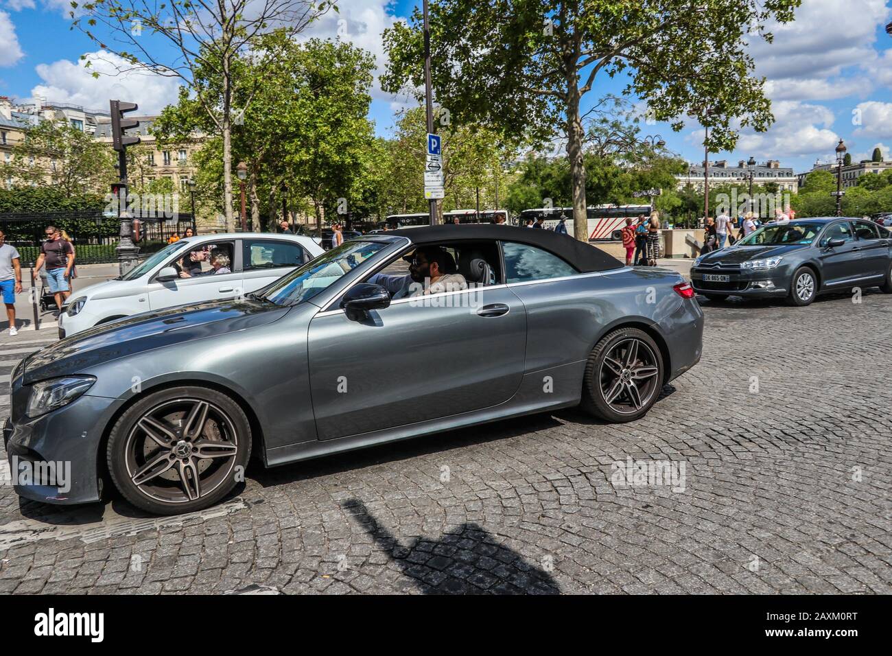 Driving in Paris France Europe Stock Photo Alamy