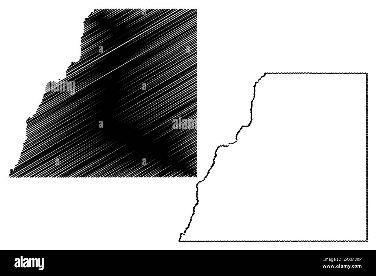 La Plata County, Colorado (U.S. county, United States of America,USA, U.S., US) map vector illustration, scribble sketch La Plata map Stock Vector