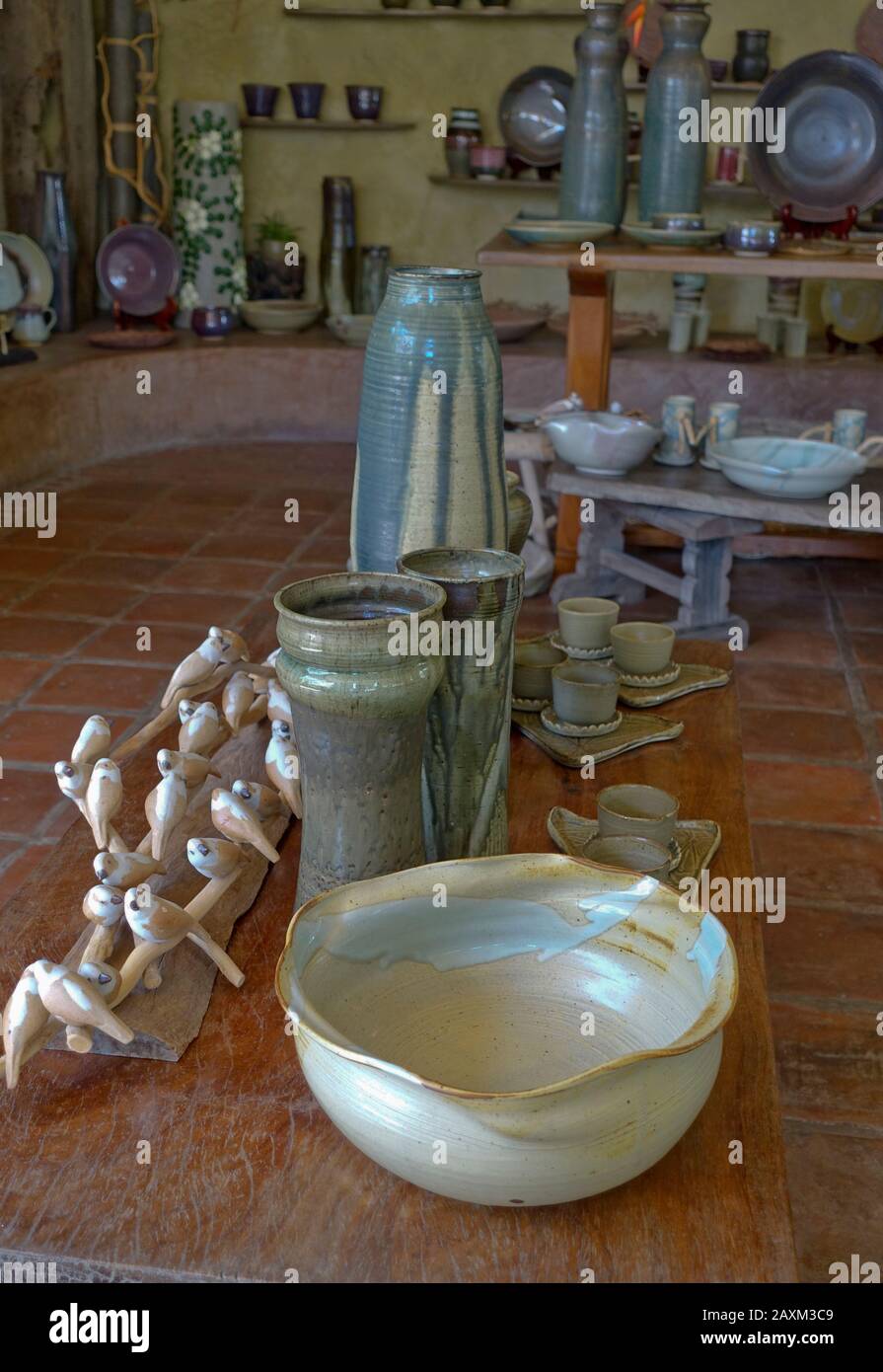 Ugo Bigyan's Pottery Garden in Tiaong, Quezon is a pottery garden