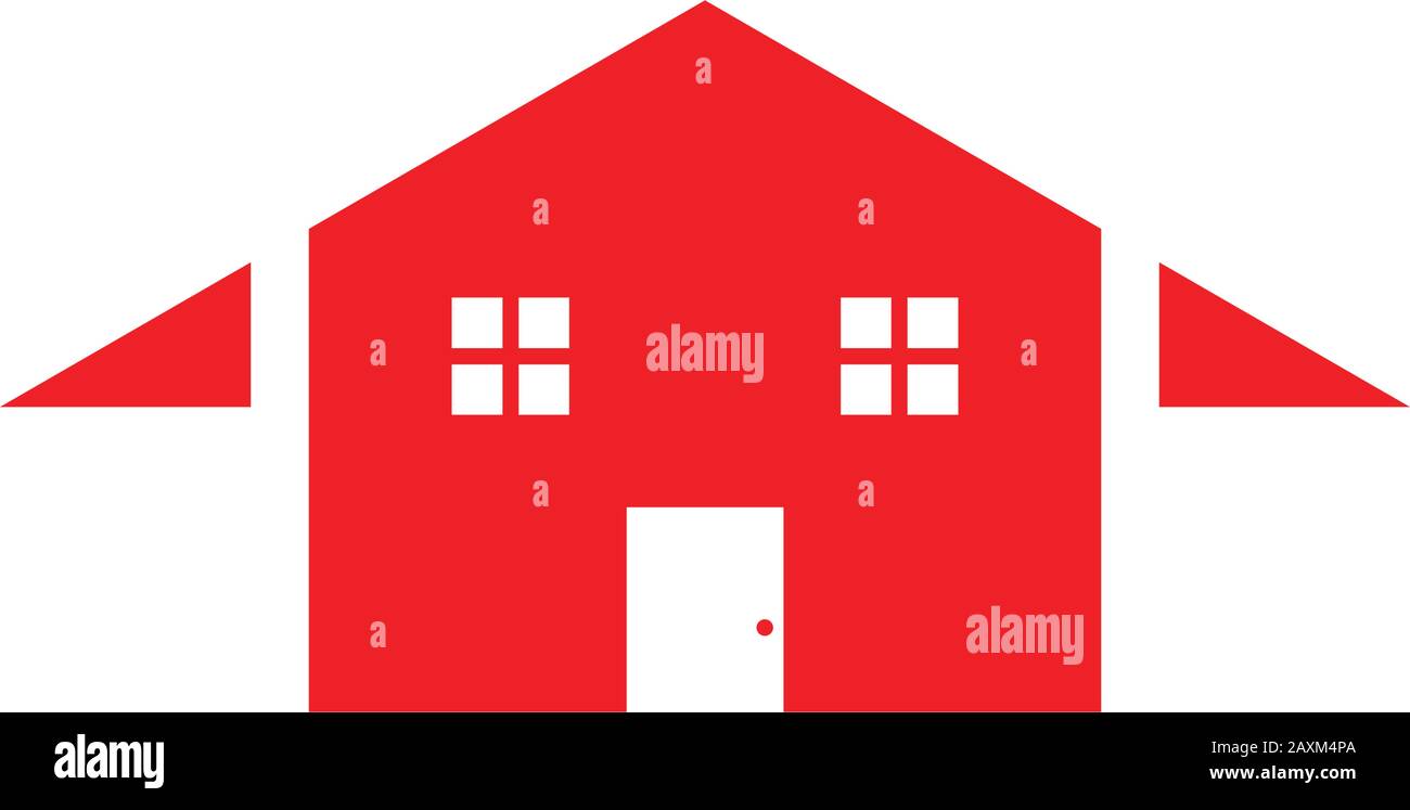 home simple geometric arrow up logo vector Stock Vector Image & Art - Alamy