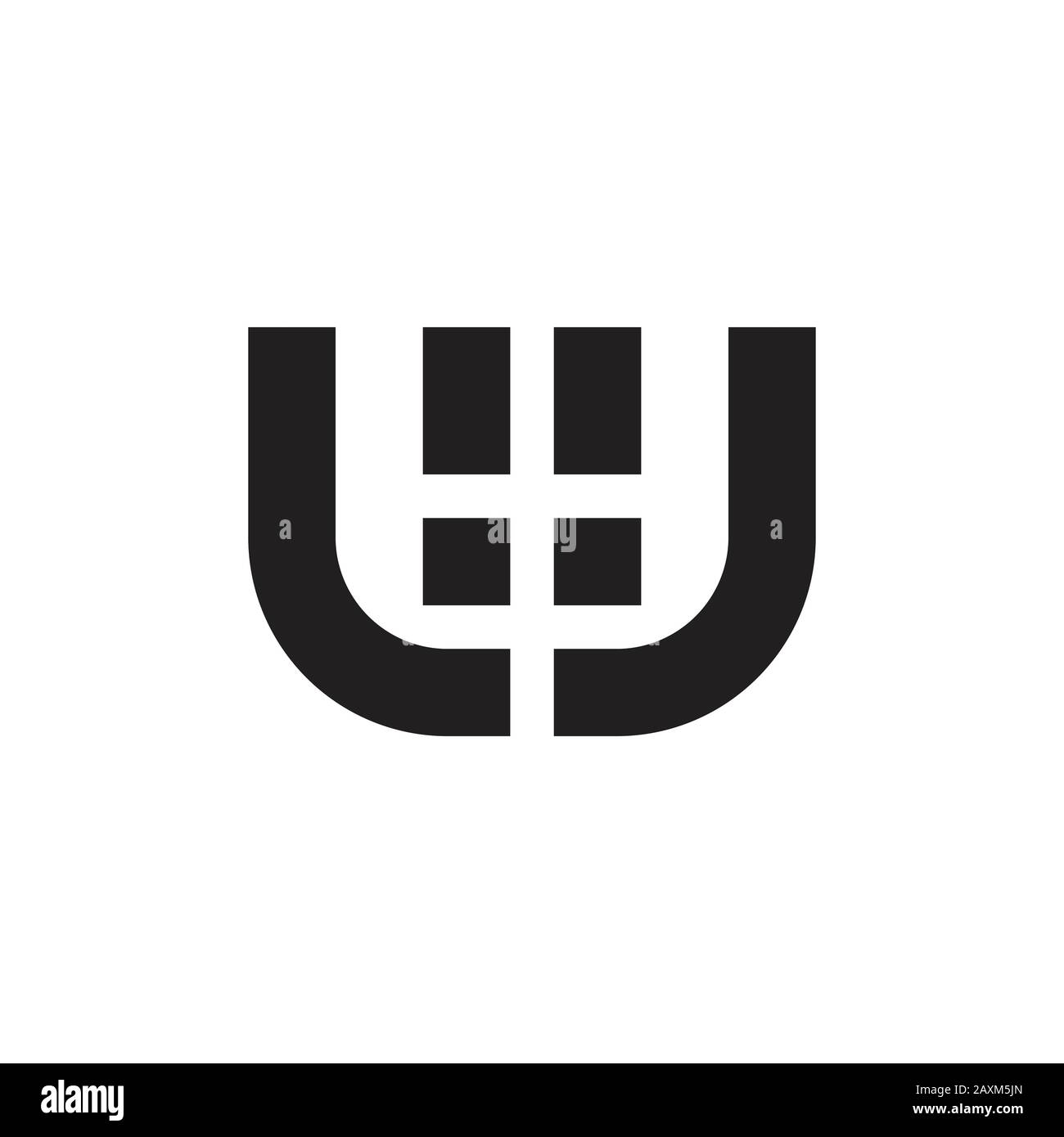 letter w geometric linear logo vector Stock Vector Image & Art - Alamy