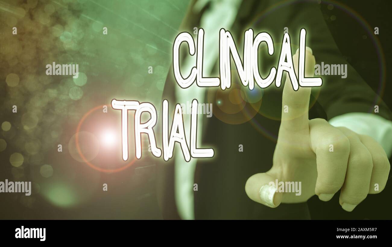 Trials Image Text Text sign showing Clinical Trial. Business photo text trials to ...