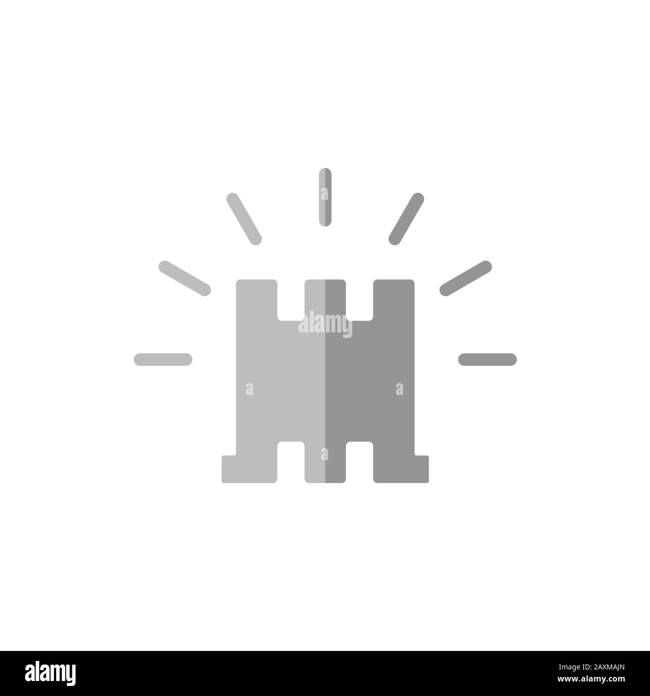 shine castle symbol logo vector Stock Vector