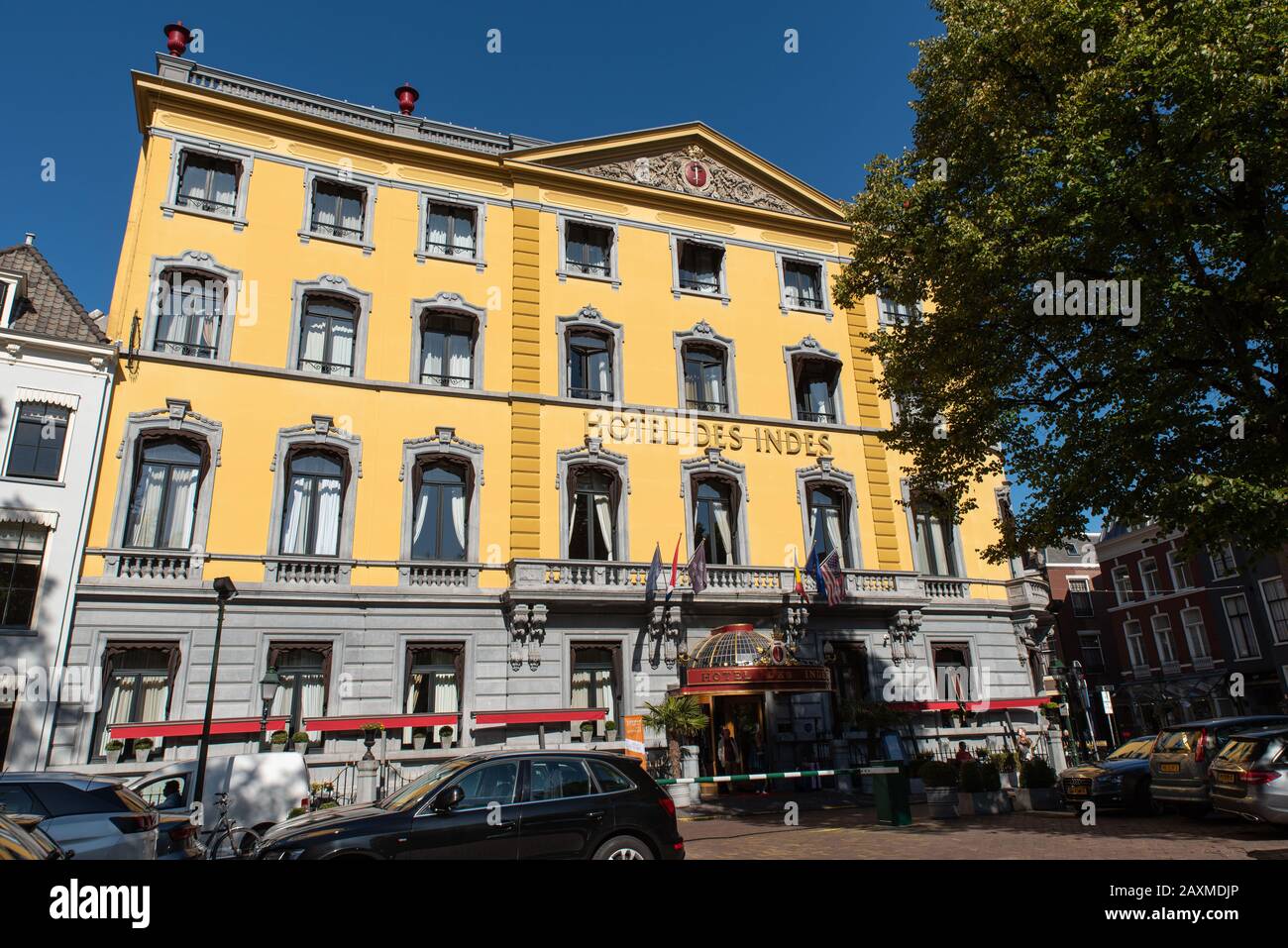 Hotel des Indes, The Hague, Netherlands, is a prestigious 5-star hotel. Stock Photo
