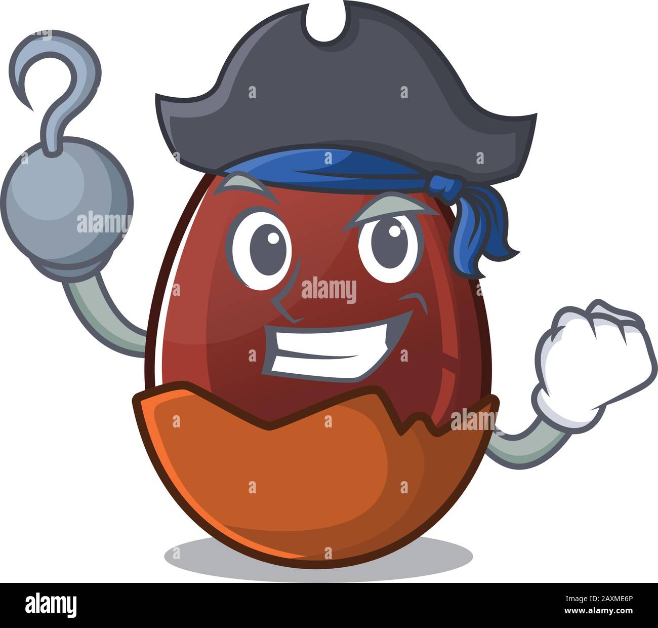 Cute chocolate egg mascot design with a hat Stock Vector Image & Art ...