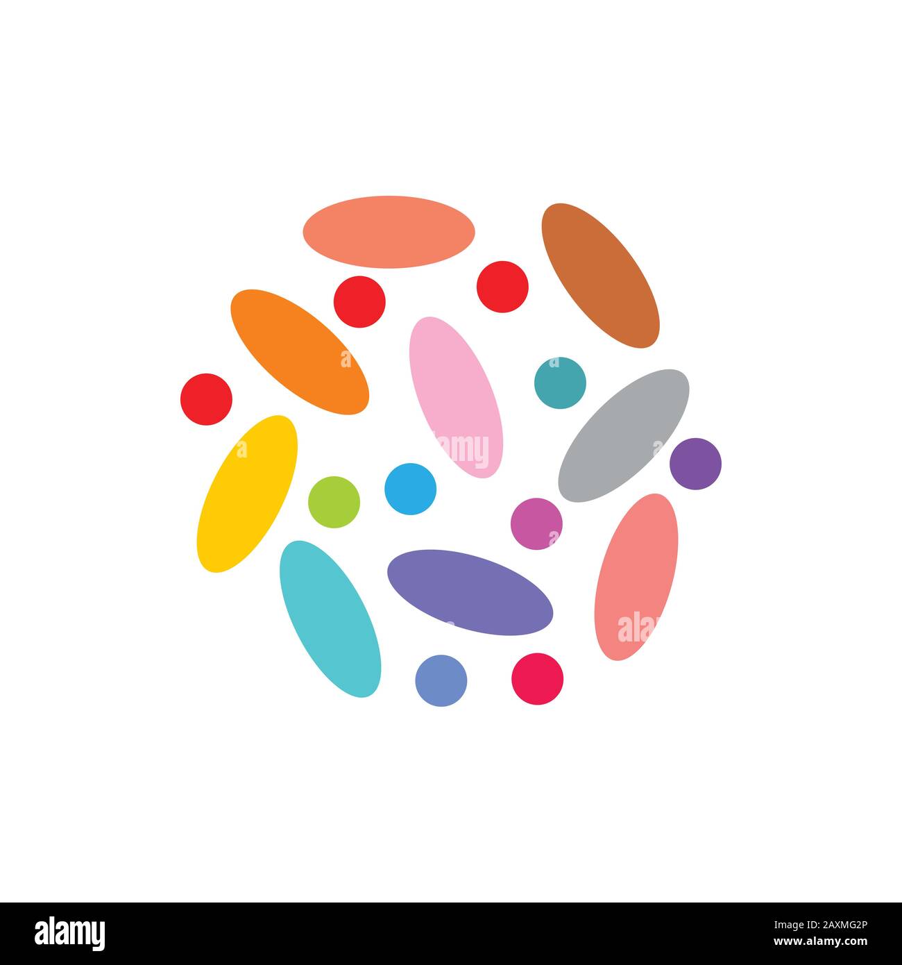 simple candies colorful symbol vector Stock Vector