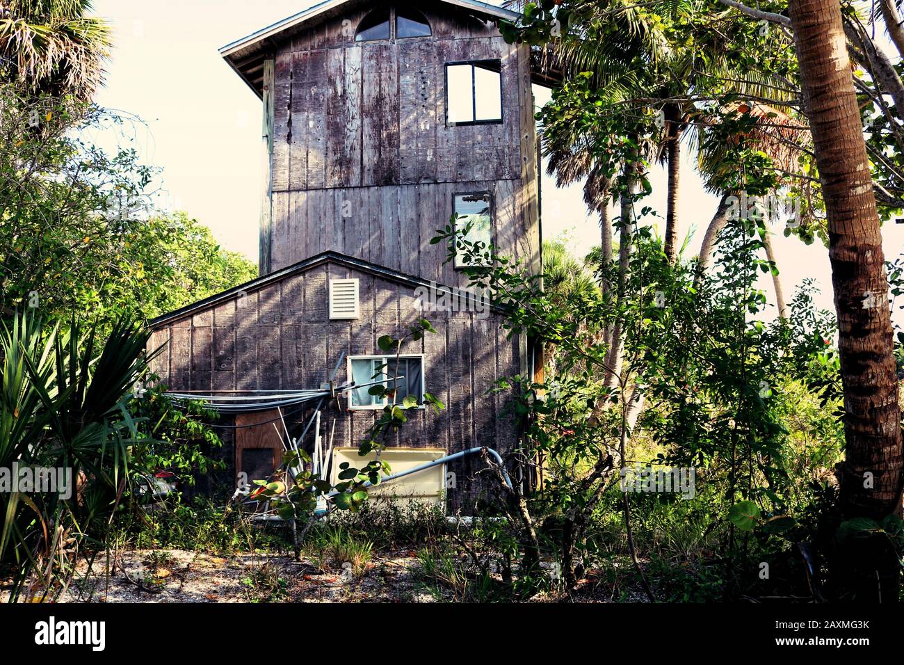 Abandoned Island House Stock Photo
